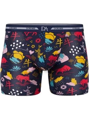 Çamaşır Kenti Doreanse Baskılı Modal Normal Paça Boxer 1849