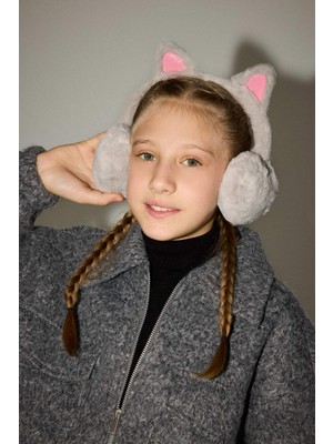 DeFacto Kız Çocuk 3D Pelüş Kulaklık A5715A825WN