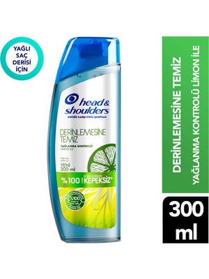 Head&Shoulders Şampuan Derinlemesine Temiz Yağlanma Kontrolü Kepeğe Karşıtı Etkili 300 ml