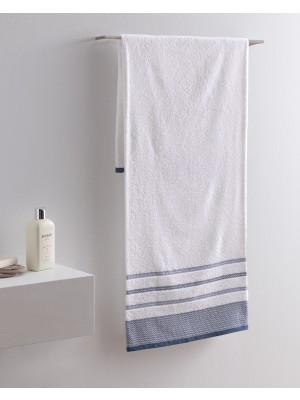 Madame Coco Luth Pamuklu Banyo Havlusu - Lacivert/mavi - 70X140 cm