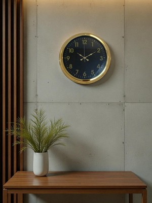 Zentime 40 cm Gold Lüks Duvar Saati