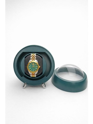 Stand Market Watch Winder, Otomatik Saat Kurma Kutusu Pilli & Elektrikli Çalışma – Şık ve Sessiz Tekli