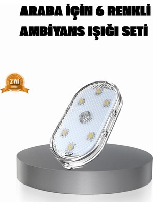 Depozee Manyetik Araba Içi Ambiyans LED Işık Seti – Kolay Montajlı ve Kablolara Gerek Yok
