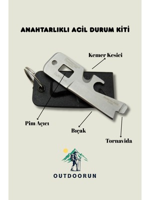 Timberline Anahtarlıklı Acil Durum Kiti - 7 cm