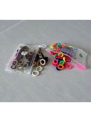 Kız Çocuk ve Kadın Karışık Renkli Cüzdanlı Çoklu Havlu Toka 98 Adet