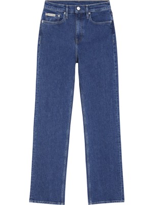 Calvin Klein Hıgh Rıse Straıght Kadın Lacivert Kot Pantolon