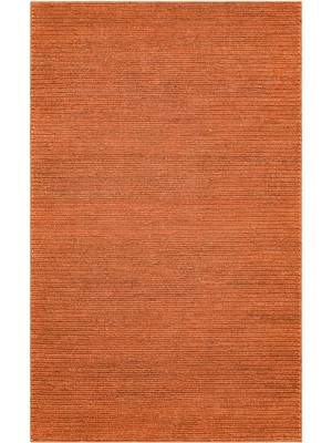 Akbel Halı Choti Fine Rust - Turuncu Toprak Tonları El Dokuma Naturel Jüt Hasır Halı