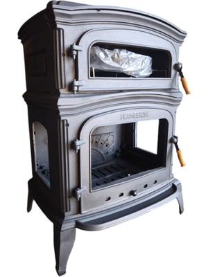 FLAME STOVE FS-034-YKAK Altara Lüx Premium Alttan Küllüklü Yan Kapaklı Döküm Soba