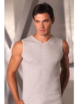 Çamaşır Kenti Şahinler Sıfır Kollu V Yaka Ribana Atlet E032