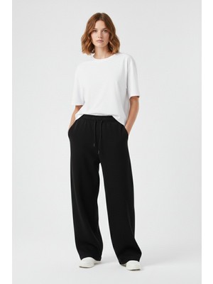 Kadın Baggy Oversize 3 Iplik Bol Paça Mevsimlik Eşofman