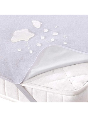 Bella Home Köşe Lastikli Sıvı Geçirmez Pamuklu Alez - Beyaz