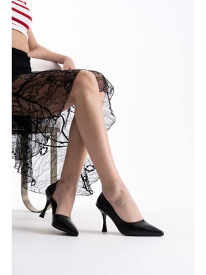 Roof Atelier Angela Kadın Siyah Stiletto İnce Topuklu Ayakkabı