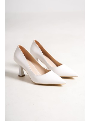Roof Atelier Alexandra Beyaz Stiletto Topuklu Ayakkabı