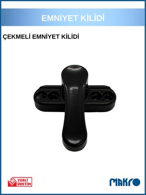 glassmakro Pvc Kapı Pencere Pimapen Balkon Kapısı Çocuk Emniyet Kilidi Hırsız Güvenlik Çekmeli Metal Siyah