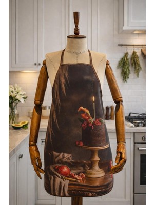 Limon Soft Dijital Baskılı Su Sıvı Geçirmez Leke Tutmaz Mutfak Önlüğü Fano