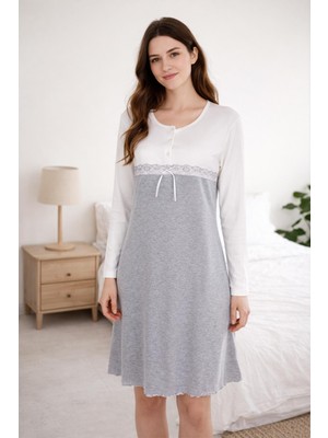 Ayyıldız 59504 Gri Gecelik