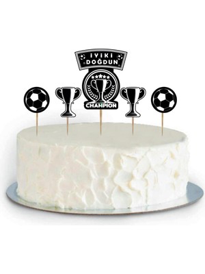 Best Parti Siyah Beyaz Dekoratif Pasta Süsü