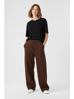 Kadın Baggy Oversize 3 Iplik Bol Paça Mevsimlik Eşofman