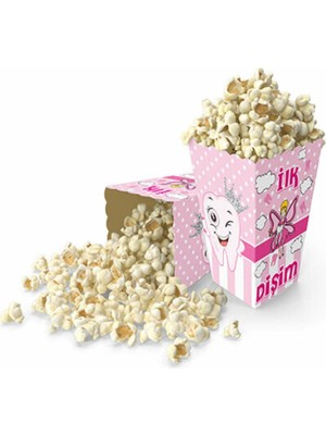 Best Parti Ilk Dişim Çıktı Pembe 8'li Mısır Kutusu