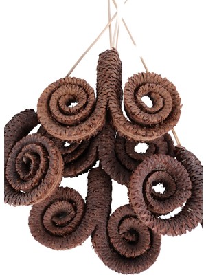 Yapay Çiçek Sitesi Palm Ring Kuru Çiçek 45 cm 5 Adet