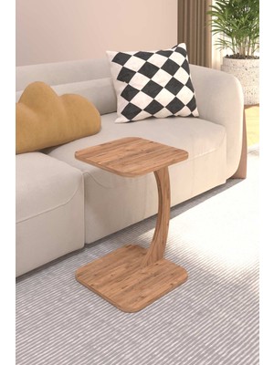 Ed Pet Dizayn Tekerleksiz Dekoratif Kare C Sehpa Modern Zigon Sehpa Koltuk Yanı Sehpa