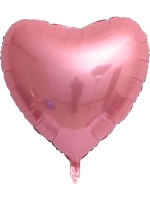 Bal10 Dünyası Pembe Kalp Folyo Balon 24 Inç 60 cm
