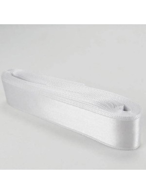 Bal10 Dünyası Saten Kurdela 4 cm 10 Metre Beyaz