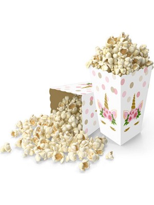 Best Parti Unicorn Çiçekli 8'li Mısır Kutusu