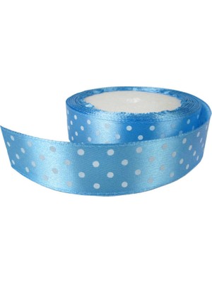 Best Parti Kurdela Saten Puanlı Mavi 2 cm 10 Metre