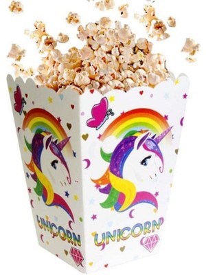 Best Parti Unicorn Boynuzlu 8'li Mısır Kutusu