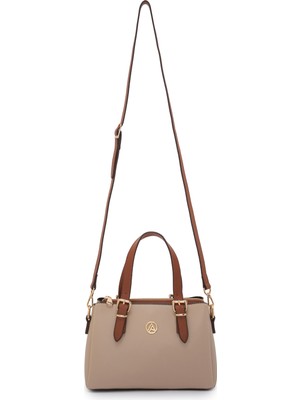 Armine Trend Uzun Askılı El ve Omuz Çantası Bej ARM170