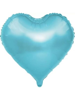 Bal10 Dünyası Mavi Kalp Folyo Balon 24 Inç 60 cm
