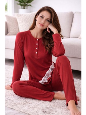 Ayyıldız 59522 Kiremit Pijama Takımı