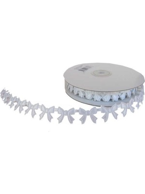 Rönesans Parti 2 cm Fiyonk Kurdela 18 Metre Beyaz