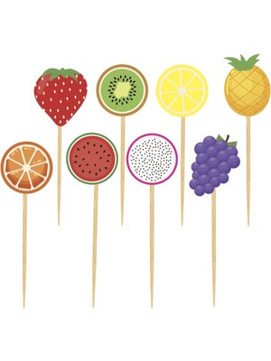 Rönesans Parti Neyve Temalı 8'li Kokteyl Kürdan