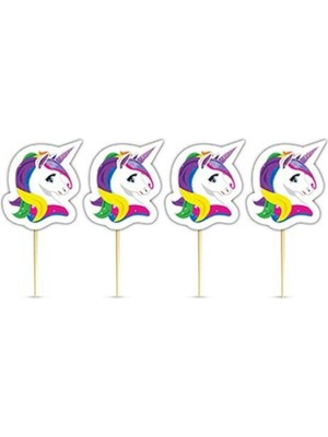 Rönesans Parti 10'lu Unicorn Boynuzlu Kürdan