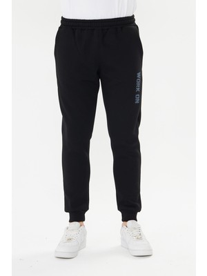 Marco Ferry Erkek 3 Iplik Kışlık Eşofman Altı Siyah 5452-S