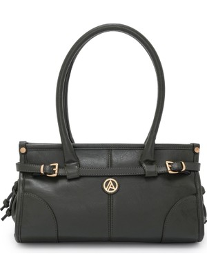 Armine Trend Önden Kemerli Kol Askılı Çanta Yeşil ARM176