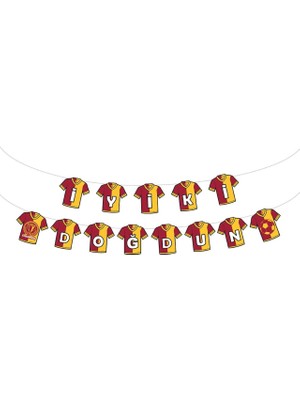 Bal10 Dünyası Sarı Kırmızı Iyiki Doğdun Banner