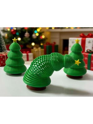 Antilop 3D Baskı Esnek Yılbaşı Ağacı – Eğlenceli Dekoratif Yeni Yıl Süsü