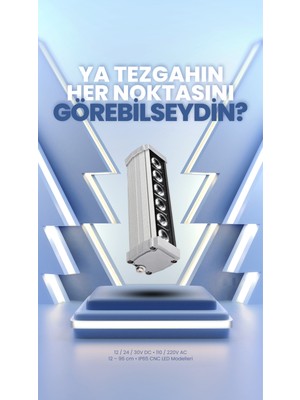 Alüminyum LED Bar 30cm – IP65 Su Geçirmez CNC Aydınlatma, 110/220V