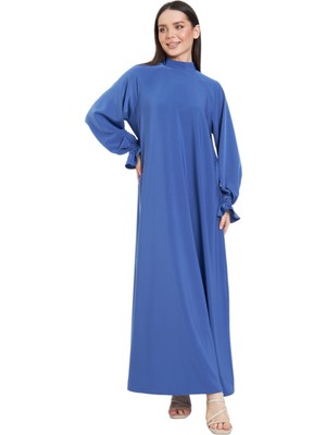 Fezzal Fırfır Kol Detaylı Krep Elbise