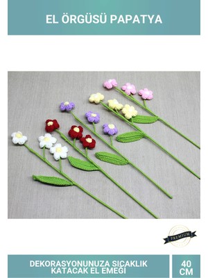 Letsii El Örgüsü 40CM Papatya Dekoratif Çiçek Aksesuarı