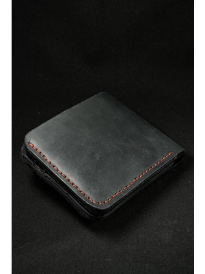 INKD Deri Erkek Modern Cüzdan - Hakiki Dana Derisi - El Işçiliği