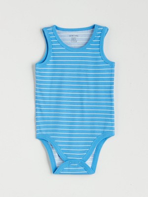 Lc Waikiki Yeni Sezon Çizgili Erkek Bebek Çıtçıtlı Body