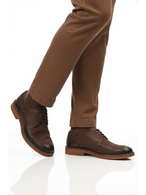 Ayakmod Kahve Nubuk Hakiki Deri Erkek Casual Ayakkabı Po 2226 M