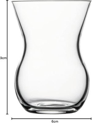 Storemax Beykoz 6 Parça Cam Çay Bardağı, Şeffaf, 145 cc