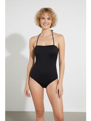 Ayyıldız 79358 Siyah Straplez Mayo