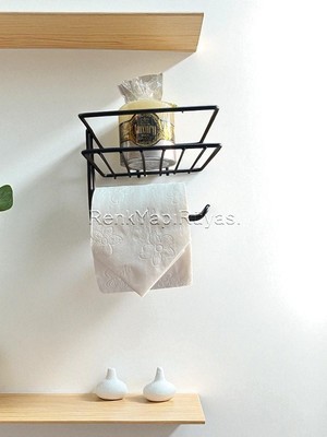 Renk Yapı Rüyası Yapışkanlı Tuvalet Kağıdı Askısı, Kolay Montajlı Wc Kağıtlığı Peçeteliği Tutacağı Askılığı