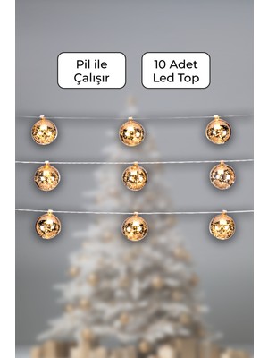 Mystyle Kg-30 Yılbaşı Glitter Ledli Top 10LU